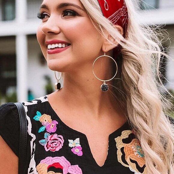 Boho Headbands for Women Bandana Fashion Womens Headbands Non Slip Elastic Wide - Picture 6 of 6